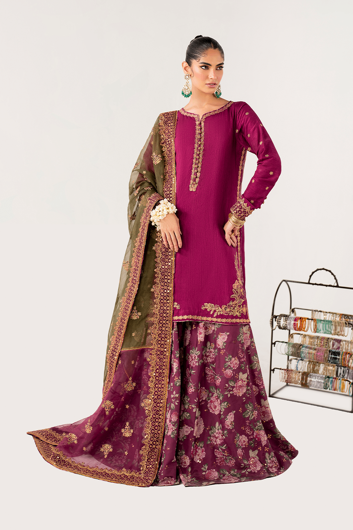 IZNIK | LUXE RAWSILK | IRS-16 EMBROIDERED RAWSILK