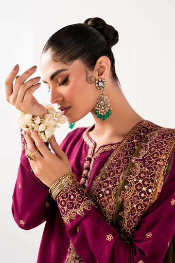 IZNIK | LUXE RAWSILK | IRS-16 EMBROIDERED RAWSILK