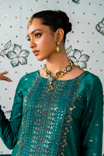 IZNIK | LUXE RAWSILK | IRS-20 EMBROIDERED RAWSILK