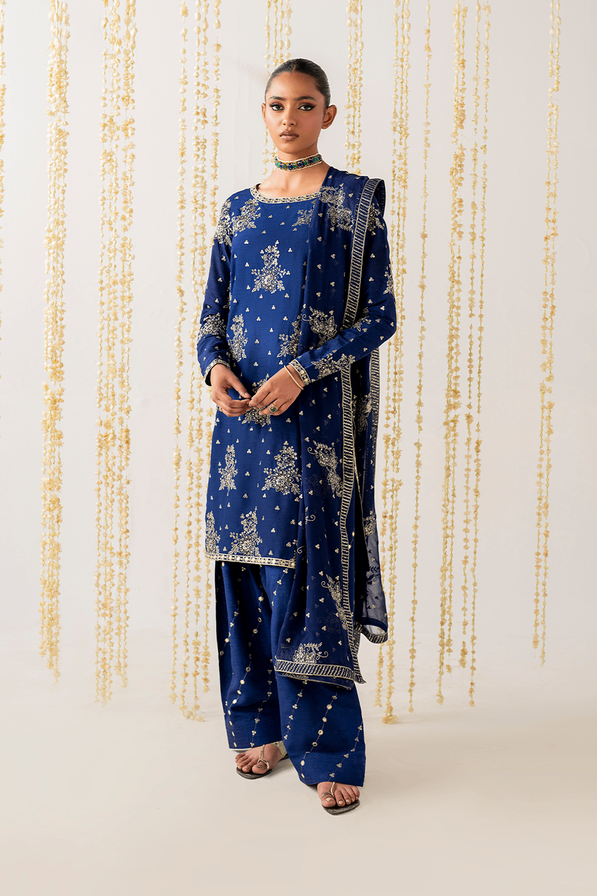 IZNIK | LUXE RAWSILK | IRS-21 EMBROIDERED RAWSILK