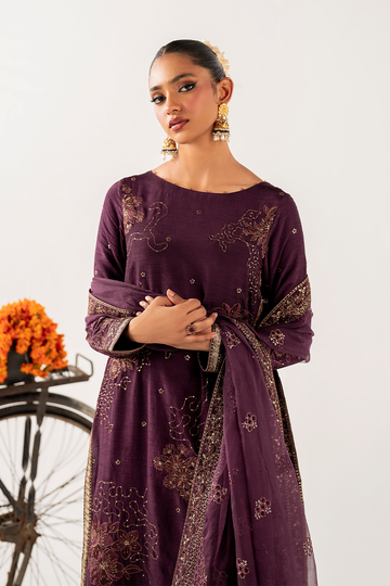 IZNIK | LUXE RAWSILK | IRS-22 EMBROIDERED RAWSILK