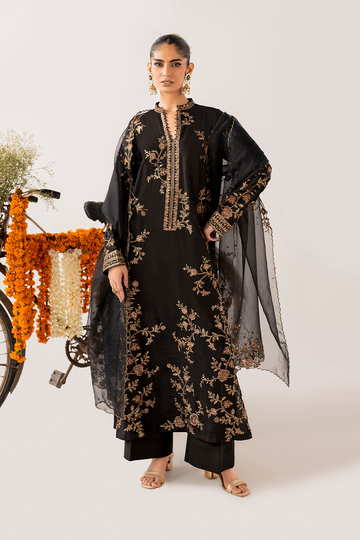 IZNIK | LUXE RAWSILK | IRS-23 EMBROIDERED RAWSILK