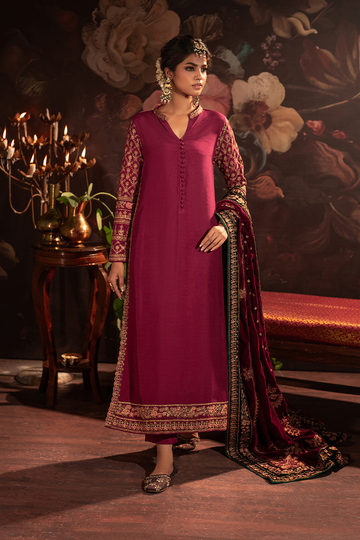 IZNIK | EXCLUSIVE VELVET | IV-42 EMBROIDERED VELVET