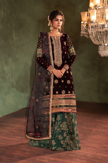 IZNIK | EXCLUSIVE VELVET | IV-43 EMBROIDERED VELVET