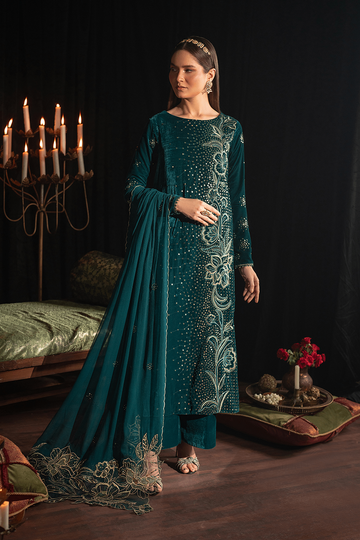 IZNIK | EXCLUSIVE VELVET | IV-47 EMBROIDERED VELVET