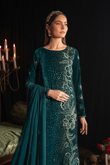 IZNIK | EXCLUSIVE VELVET | IV-47 EMBROIDERED VELVET