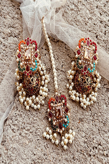 KOH-E-GEM | JEWELLERY | IRIS CHOKER SET - MULTI (GOLD)