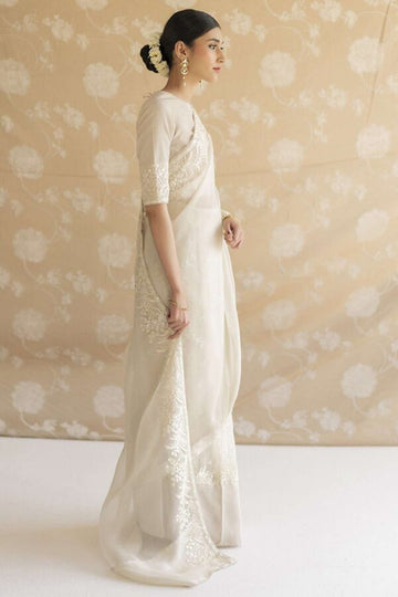 DYOT | NARJIS | IVORY SAREE | 3PC