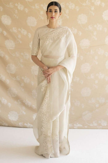 DYOT | NARJIS | IVORY SAREE | 3PC