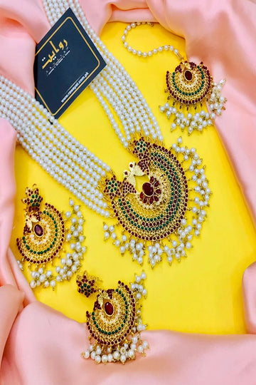 RAWAYAT | JEWELLERY | JAZMINE RANI MALA SET (MULTI)