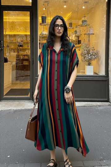 BE YOURSELF | KAFTAAN | PRINTED KAFTAN DRESS | KF-001