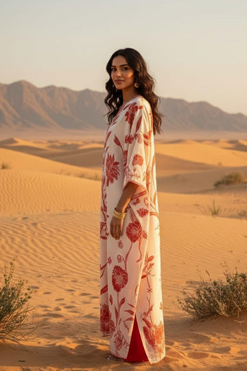 BE YOURSELF | KAFTAAN | PRINTED KAFTAN DRESS | KF-009