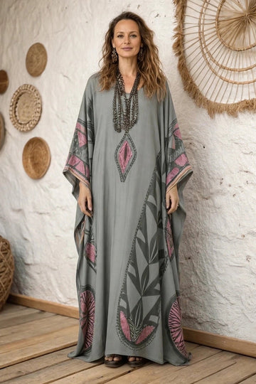 BE YOURSELF | KAFTAAN | PRINTED KAFTAN DRESS | KF-0101