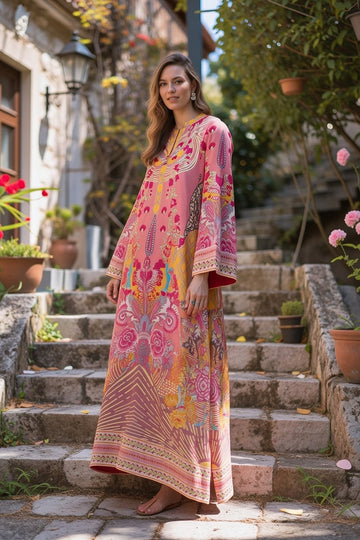 BE YOURSELF | KAFTAAN | PRINTED KAFTAN DRESS | KF-092