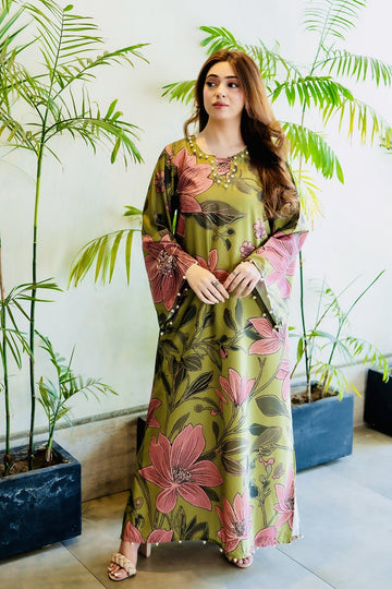 BE YOURSELF | KAFTAAN | PRINTED KAFTAN DRESS | KF-093