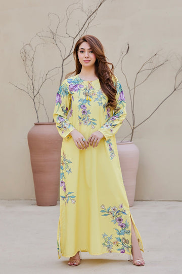 BE YOURSELF | KAFTAAN | PRINTED KAFTAN DRESS | KF-095