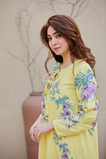 BE YOURSELF | KAFTAAN | PRINTED KAFTAN DRESS | KF-095