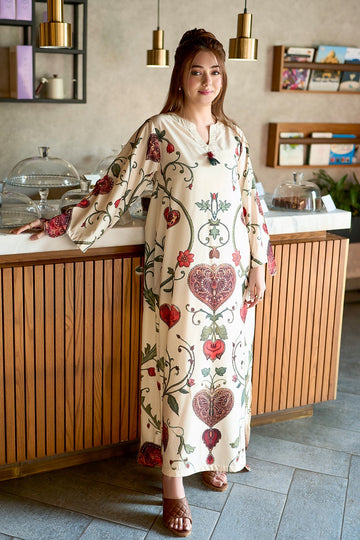 BE YOURSELF | KAFTAAN | PRINTED KAFTAN DRESS | KF-098