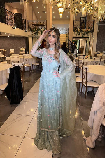 HAFSAH|SANA - ORGANZA ENSEMBLE - AVAILABLE IN ALL COLORS