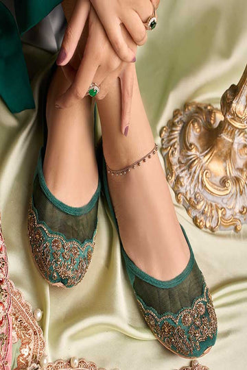 DAZZLE | KHUSSA SHOES | KARINA (GREEN)