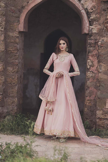 MAHA WAJAHAT | FORMAL | LIGHT PINK MAXI