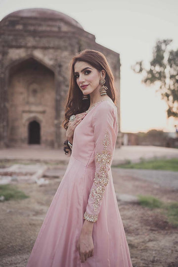 MAHA WAJAHAT | FORMAL | LIGHT PINK MAXI