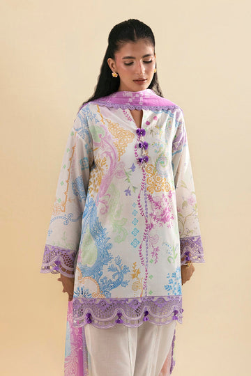 SANA SAFINAZ | ROZMARRA '26.VOL.2 | EMBROIDERED 3 PIECE LAWN SUIT | LM261-001-CG
