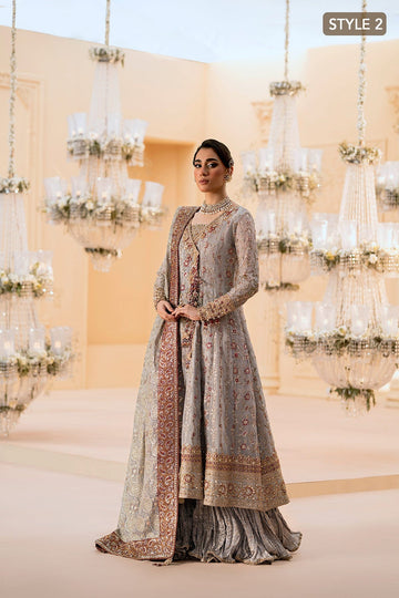 AIK | WEDDING FESTIVE ’25 VOL. 1 - LOOK 02 | STYLE 02 | ANGRAKHA WITH CRUSHED SHARARA