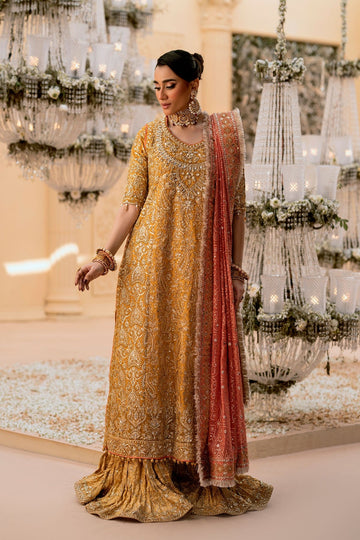 AIK | WEDDING FESTIVE ’25 VOL. 1 - LOOK 08 | STYLE 02 | LONG SHIRT WITH CRUSHED SHARARA