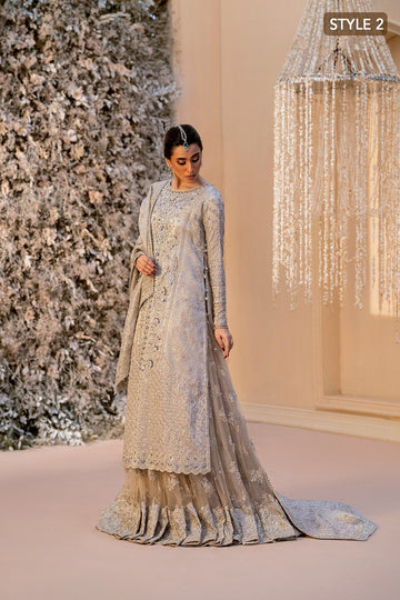 AIK | WEDDING FESTIVE ’25 VOL. 1 - LOOK 09 | STYLE 02 | SIDE SLIT OPEN SHIRT WITH CRUSHED FROCK