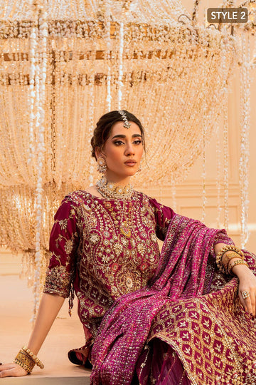 AIK | WEDDING FESTIVE ’25 VOL. 1 - LOOK 10 | STYLE 02 | LONG SHIRT WITH CRUSHED GHARARA