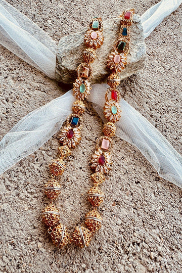 KOH-E-GEM | JEWELLERY | LINEAR LUXE MALAA SET – MULTI