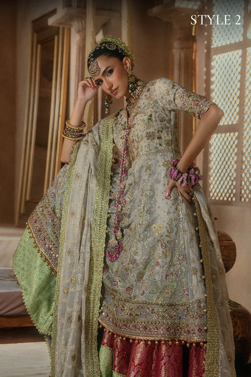 AIK | WEDDING FESTIVE '26 - VOL.2 | LOOK B2602 | STYLE 02 | SHORT KALIDAR WITH SHARARA