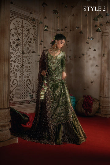 AIK | WEDDING FESTIVE '26 - VOL.2 | LOOK B2605 | STYLE 02 | LONG SHIRT WITH GHARARA