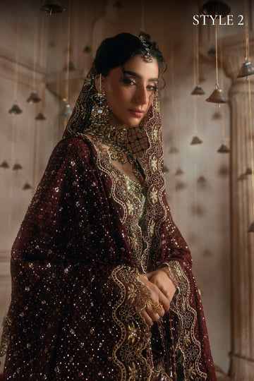 AIK | WEDDING FESTIVE '26 - VOL.2 | LOOK B2605 | STYLE 02 | LONG SHIRT WITH GHARARA