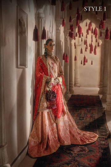 AIK | WEDDING FESTIVE '26 - VOL.2 | LOOK B2606 | STYLE 01 | SHORT SHIRT WITH FARSHI GHARARA