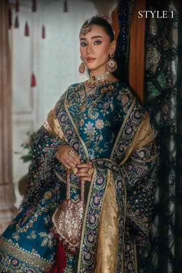 AIK | WEDDING FESTIVE '26 - VOL.2 | LOOK B2607 | STYLE 01 | SHORT SHIRT WITH CRUSHED SHARARA