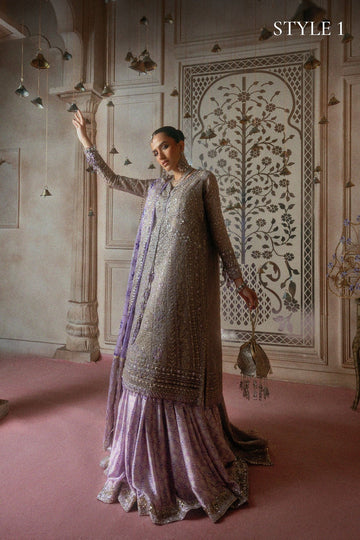 AIK | WEDDING FESTIVE '26 - VOL.2 | LOOK B2609 | STYLE 01 | SHORT SHIRT WITH GHARARA