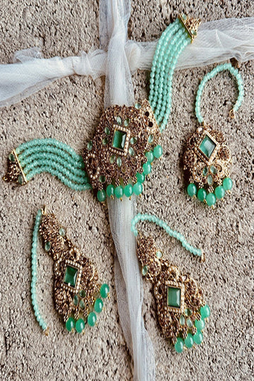 KOH-E-GEM | JEWELLERY | LUMIÈRE CHOKER SET - MINT