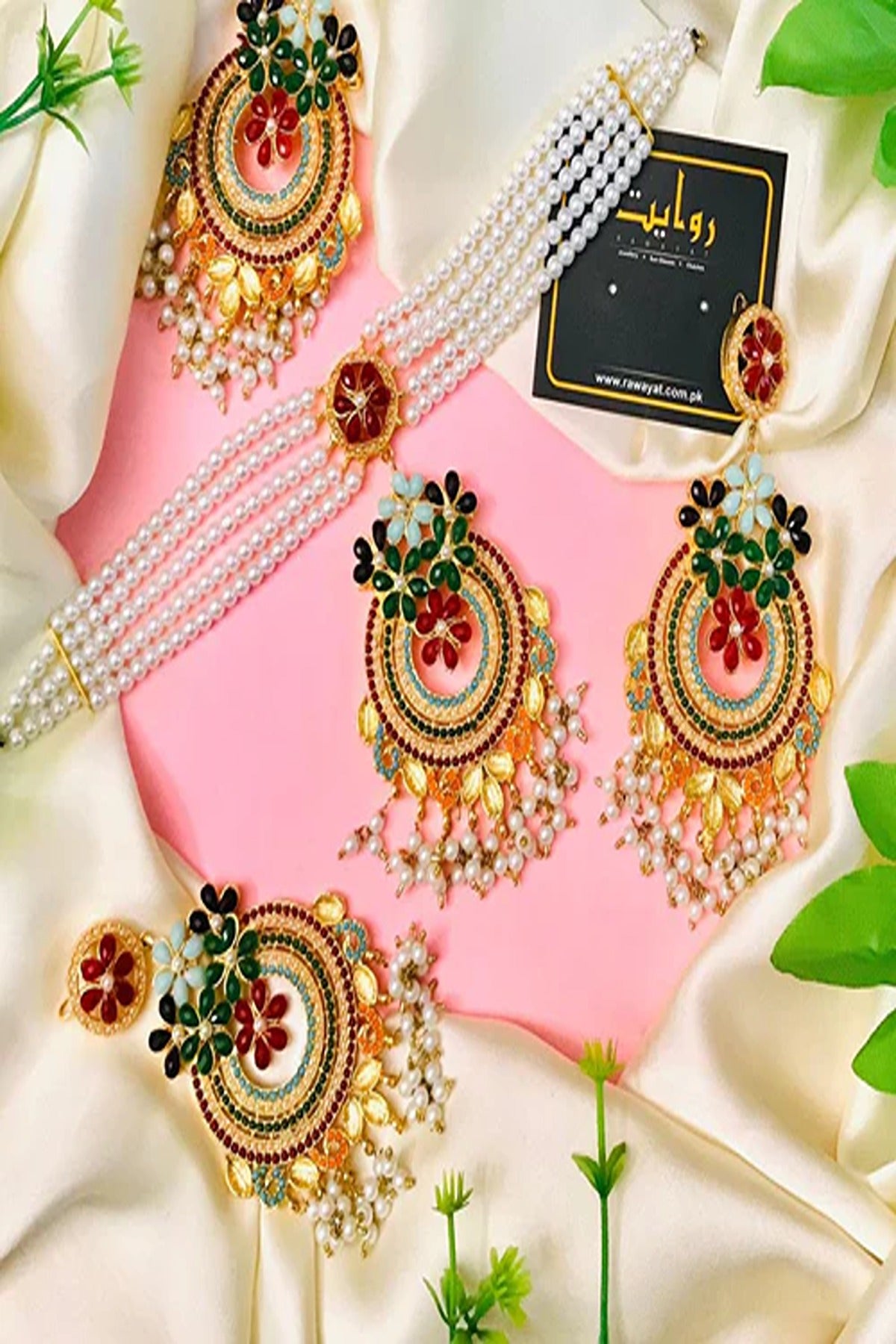 RAWAYAT | JEWELLERY | MEHROOZE CHOKER SET (NAURATEEN)