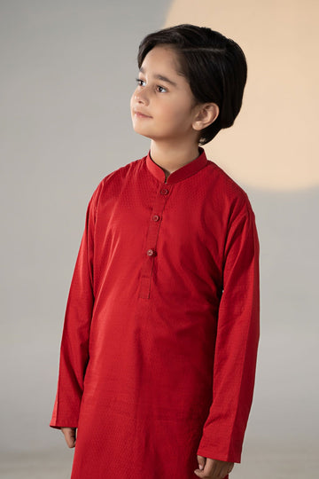 MARIA B | KIDSWEAR | BOYS | DYED DOBBY KURTA | MKB-SS24-05