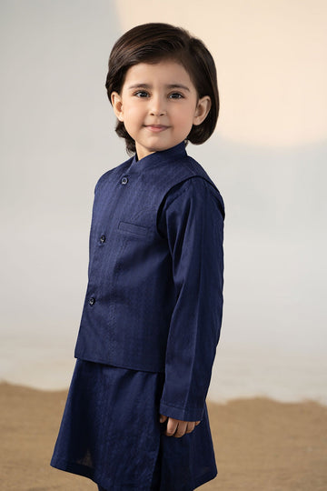 MARIA B | KIDSWEAR | BOYS | DYED DOBBY SUIT | MKB-SS24-10