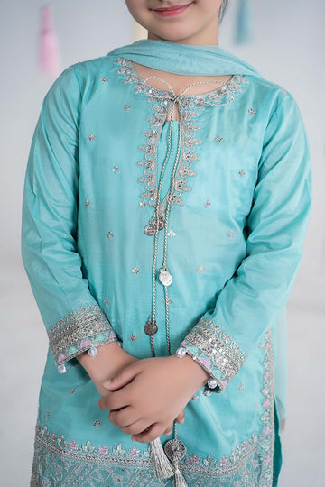 MARIA B | KIDSWEAR | DYED LAWN SUIT | MKD-EA24-23