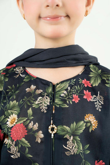 MARIA B | KIDS | GIRLS | PLAY HOUSE STORIES | 3 PIECE EMBROIDERED LAWN SUIT | MKD-PF26-05-BLACK