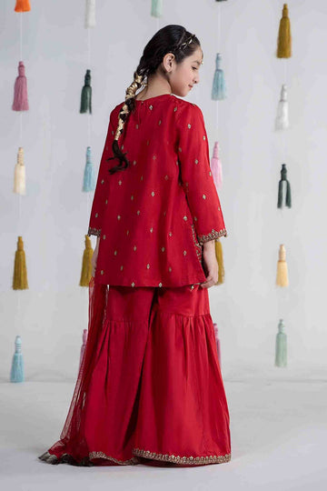 MARIA B | KIDSWEAR | EMBROIDERED LAWN SUIT | MKD-EA24-11