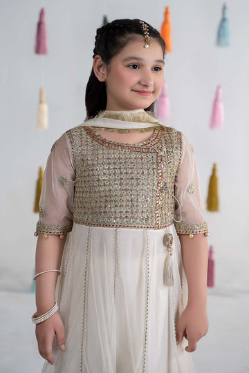 MARIA B | KIDSWEAR | EMBROIDERED NET SUIT | MKS-EA24-03