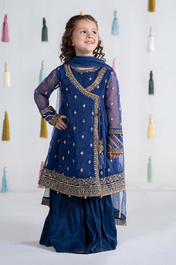 MARIA B | KIDSWEAR | EMBROIDERED ORGANZA SUIT | MKS-EA24-15