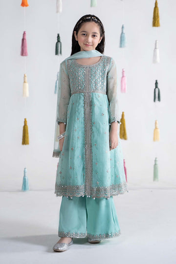 MARIA B | KIDSWEAR | EMBROIDERED ORGANZA SUIT | MKS-EA24-32