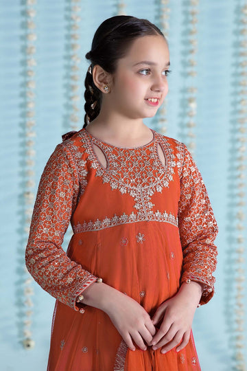 MARIA B | KIDSWEAR | EMBROIDERED NET SUIT | MKS-EA24-02