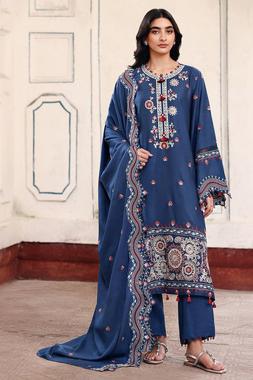 CROSS STITCH | KHADDAR-LINEN-MARINA'25 | MOONLIT GARDEN